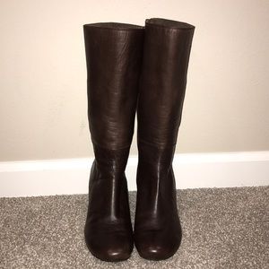 Gentle souls leather wedge boot 7